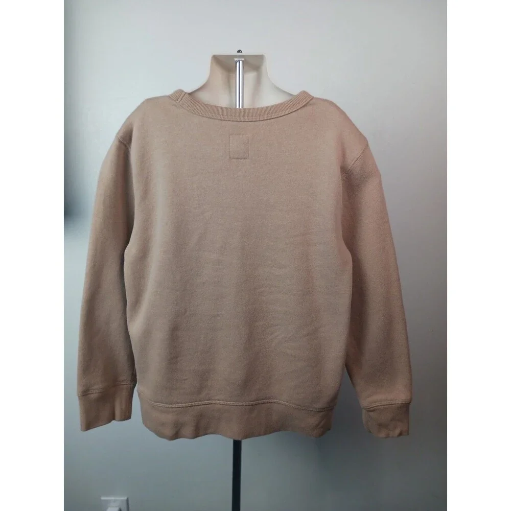 Gap Kids Boys Brown Crewneck Sweatshirt Size M Bear Logo Pullover Casual Top